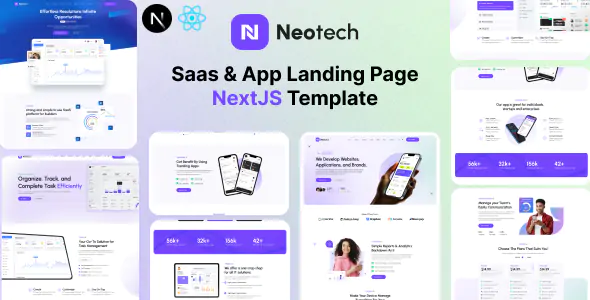 Niotech - Saas & App Landing Page NextJS Template