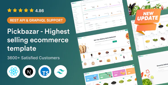 PickBazar - React Ecommerce Template with React Hooks, Next JS, GraphQL & REST API
