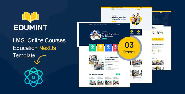 Edumint – LMS, Online Courses, Education NextJs Template