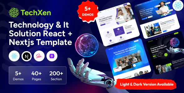 Techxen - Technology & It Solution React + NextJS Template