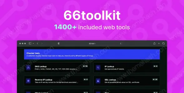 66toolkit - Ultimate Web Tools System (SAAS)